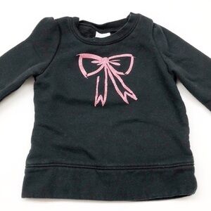 Circo black and pink glitter bow sweater